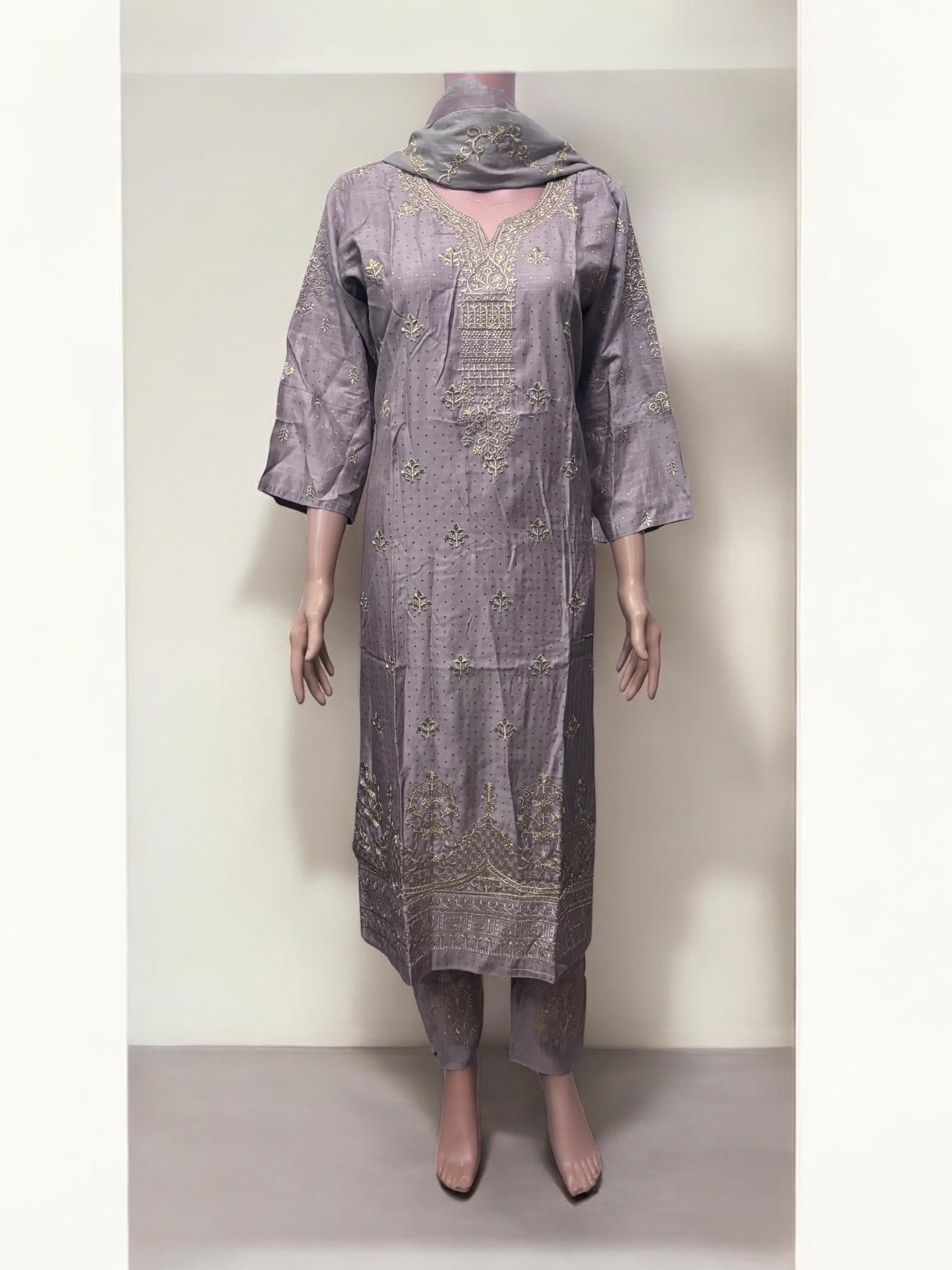 Traditional Saree Ghor Charlotte Salwar Kameez set for women, featuring elegant ethnic wear with intricate design details.