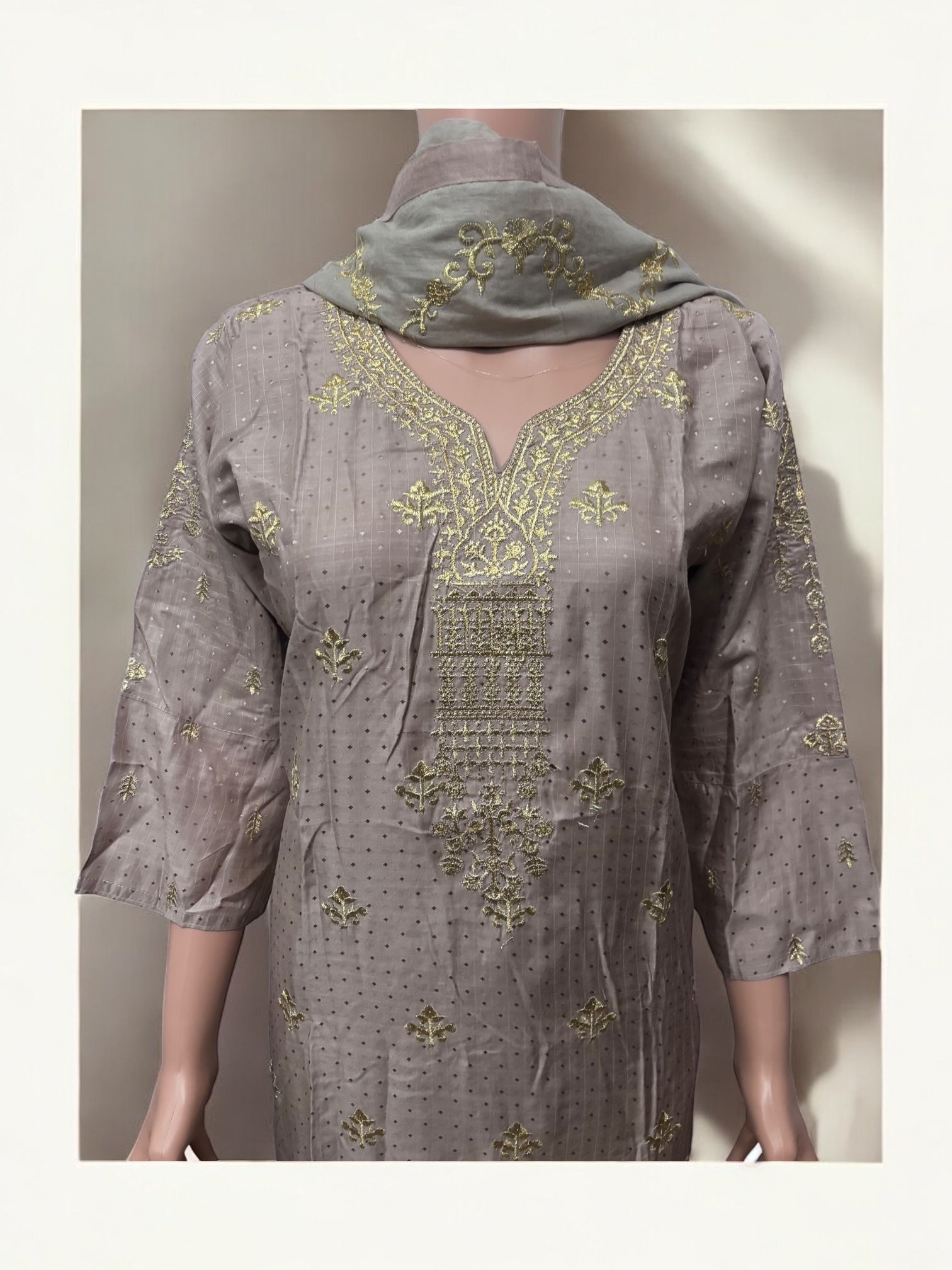 Traditional Saree Ghor Charlotte Salwar Kameez set for women, featuring vibrant ethnic wear with intricate patterns and classic style.