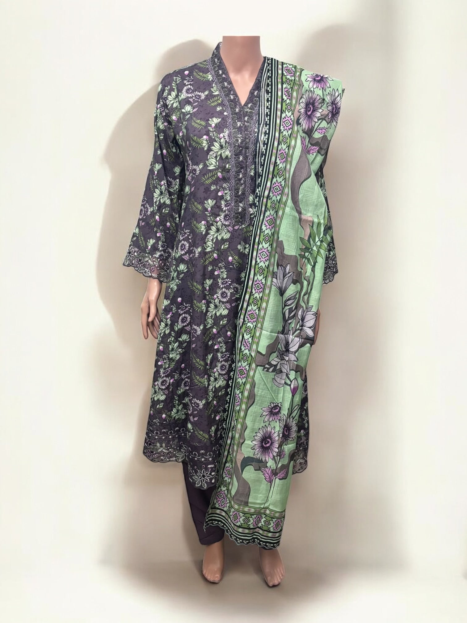Traditional Saree Ghor Charlotte Salwar Kameez set for women with intricate ethnic design and vibrant fabric, perfect for cultural wear.