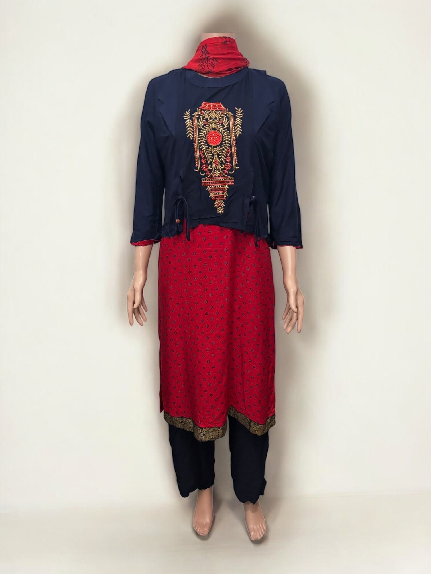 Traditional Saree Ghor Charlotte Salwar Kameez set for women, showcasing vibrant ethnic wear with intricate design details.