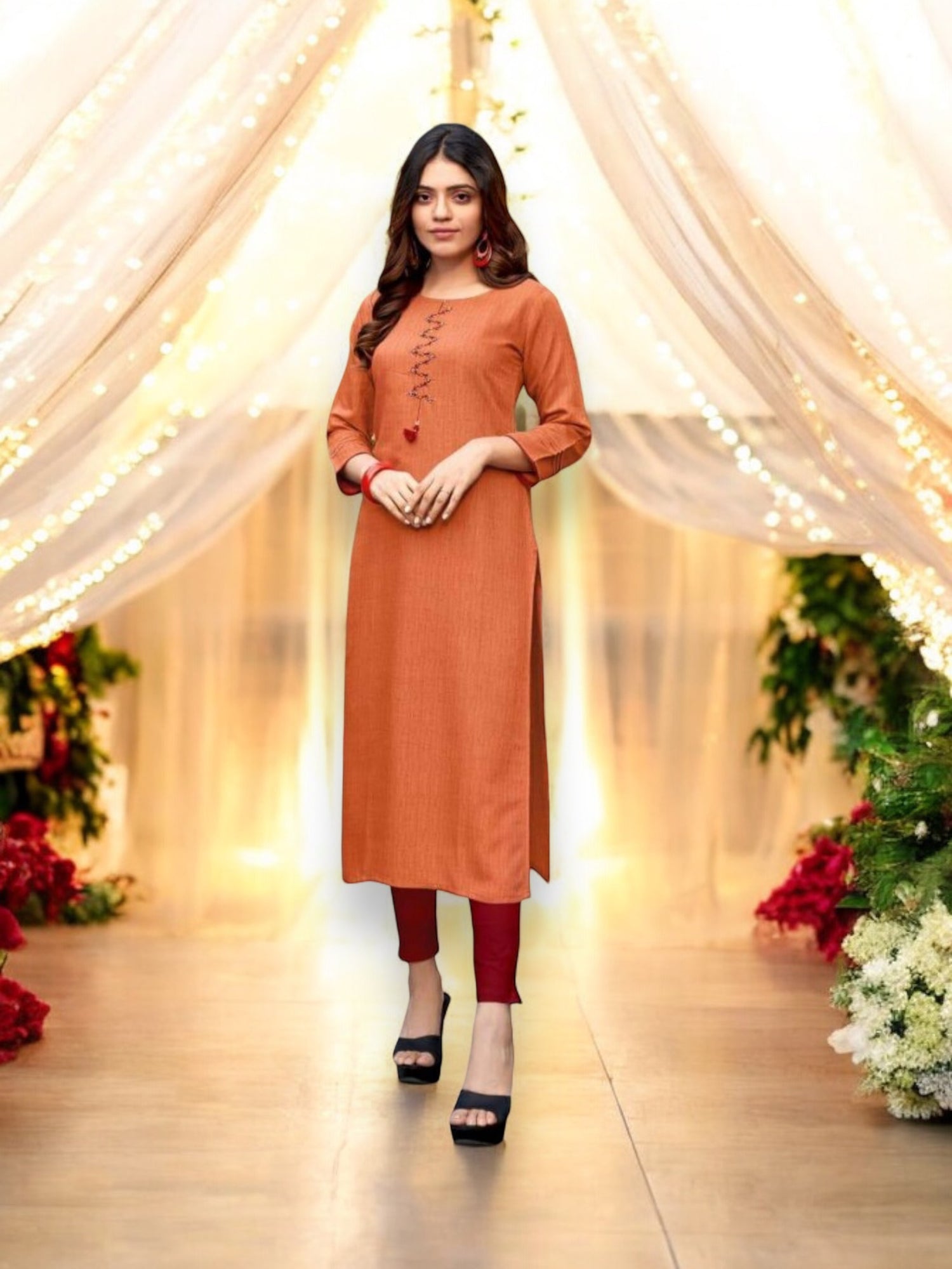 Ladies Forever: Classic Women's Cotton Kurti - Timeless and Elegant - Saree Ghor Charlotte