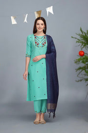 Traditional Cotton Printed Salwar Kameez Suit for Women by Saree Ghor Charlotte, showcasing elegant ethnic wear with intricate patterns.