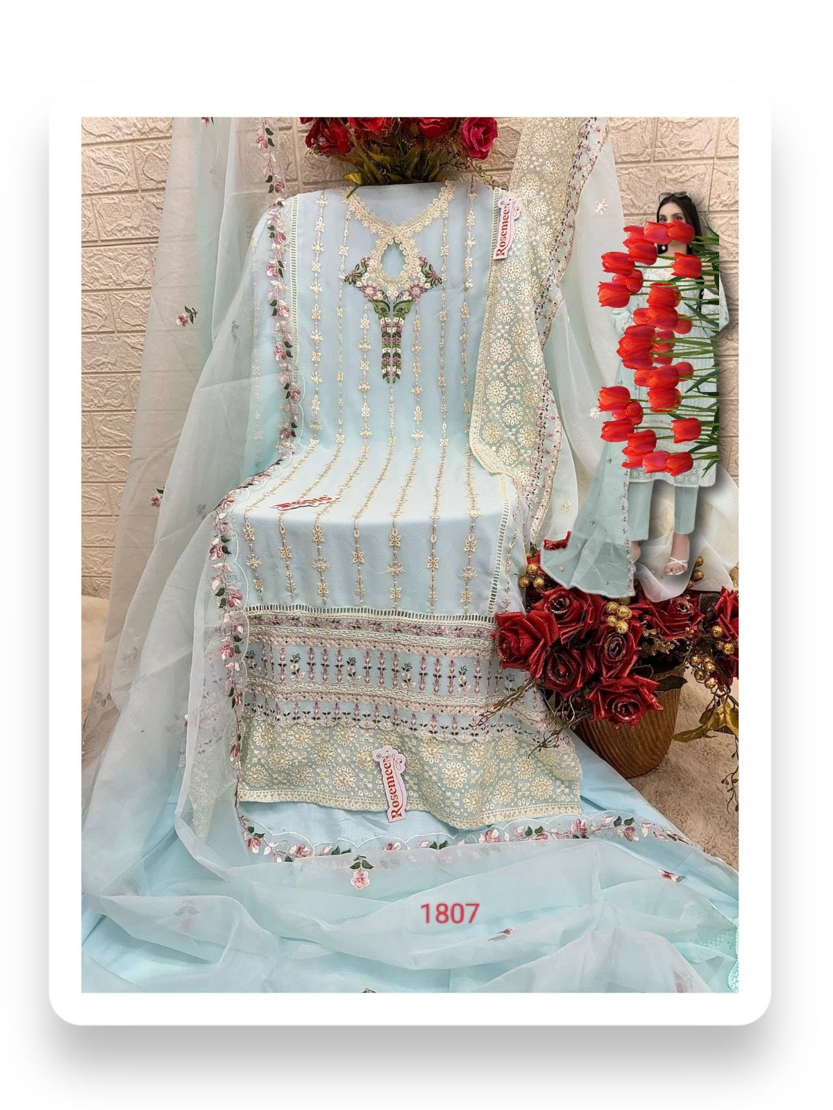 Traditional designer Salwar Kameez suit by Saree Ghor Charlotte, ethnic wear for women featuring intricate embroidery and elegant fabric.