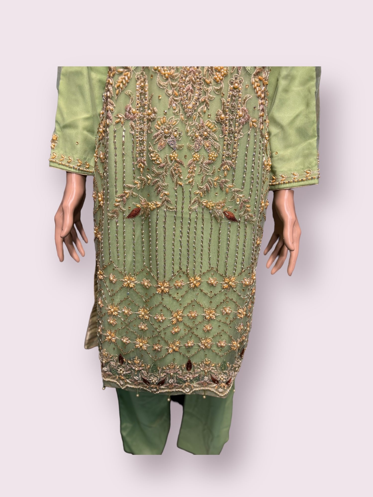 Exclusive Handwork Designer Suit Ensemble-01 - Saree Ghor Charlotte