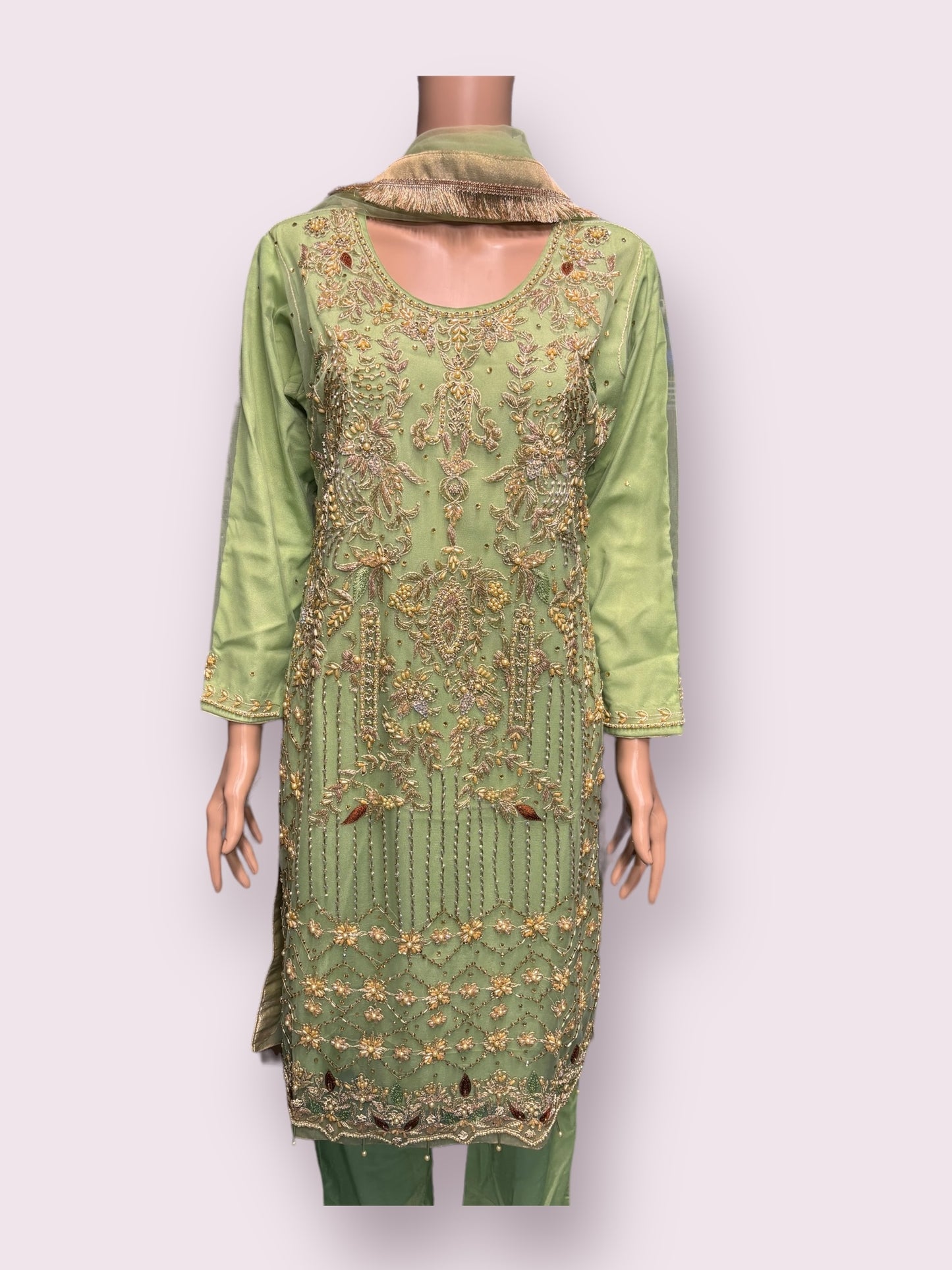 Exclusive Handwork Designer Suit Ensemble-01 - Saree Ghor Charlotte