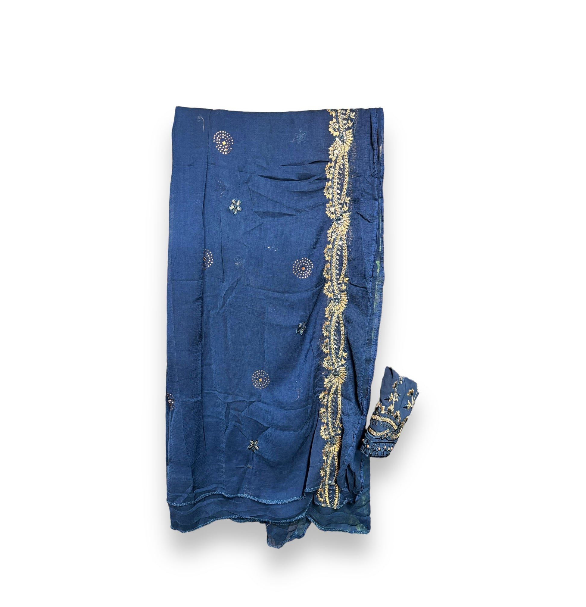 Faux Georgette traditional salwar kameez by Saree Ghor Charlotte with intricate embroidery for women’s ethnic wear.