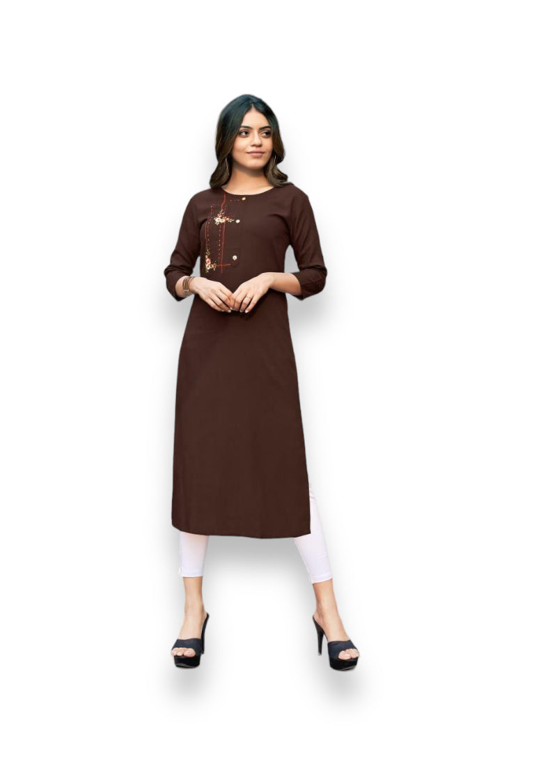 Traditional cotton Kurti from Saree Ghor Charlotte, part of Sarena Vol2 collection, featuring ethnic wear for women.