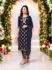 Traditional Saree Ghor Charlotte kurti with matching pant and dupatta set, ethnic designer wear for women.