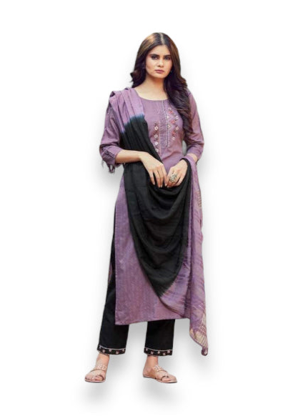 Blue Hills Haseena viscose salwar kameez by Saree Ghor Charlotte featuring intricate embroidery and festive design.