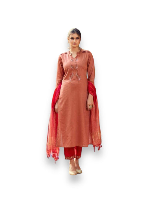 Elegant Viscose Salwar Kameez by Saree Ghor Charlotte, featuring traditional design for festive and cultural occasions.