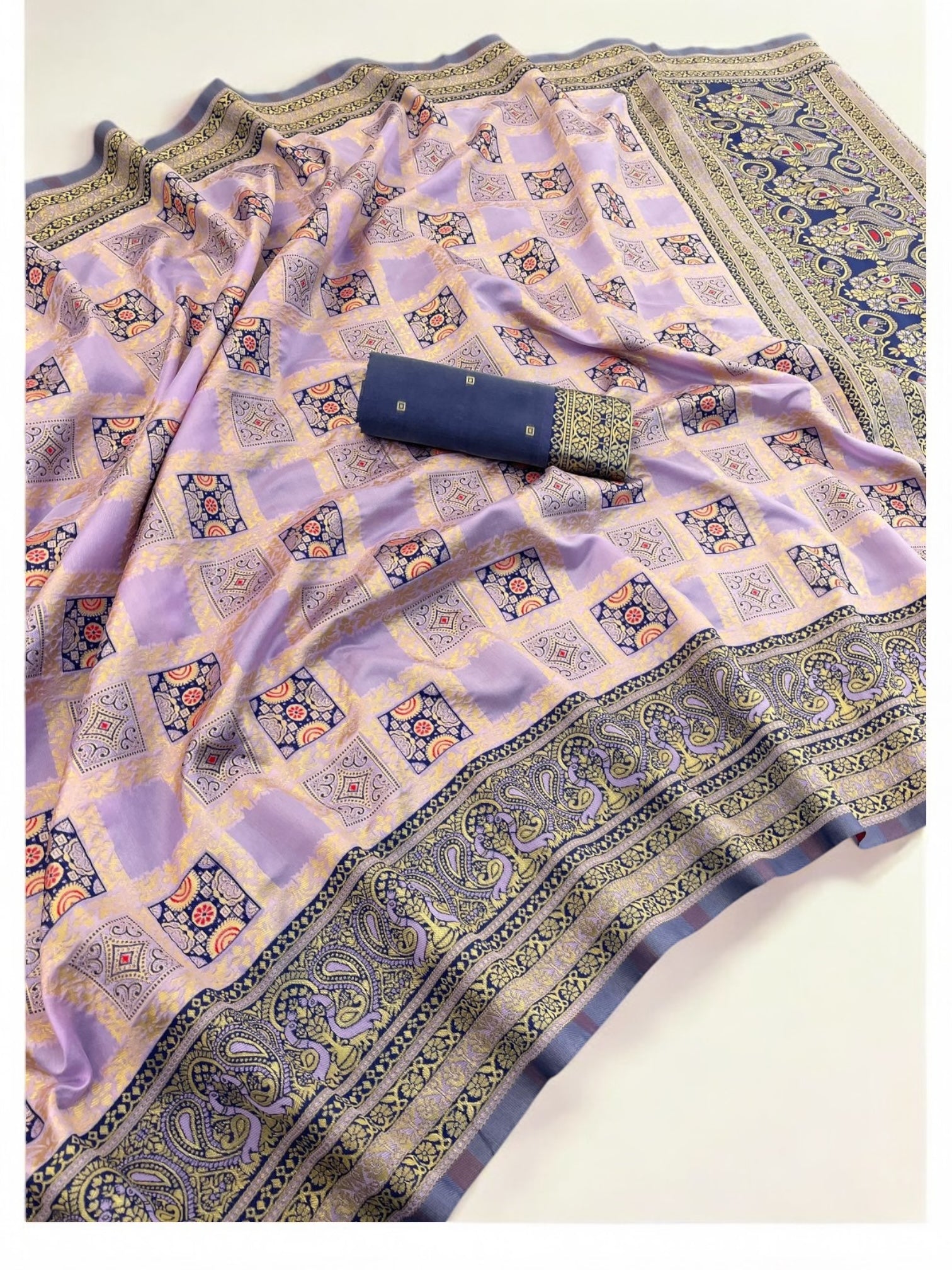 Art Silk Traditional Designer Saree, Cultural Wear for Women, 316 - Saree Ghor Charlotte