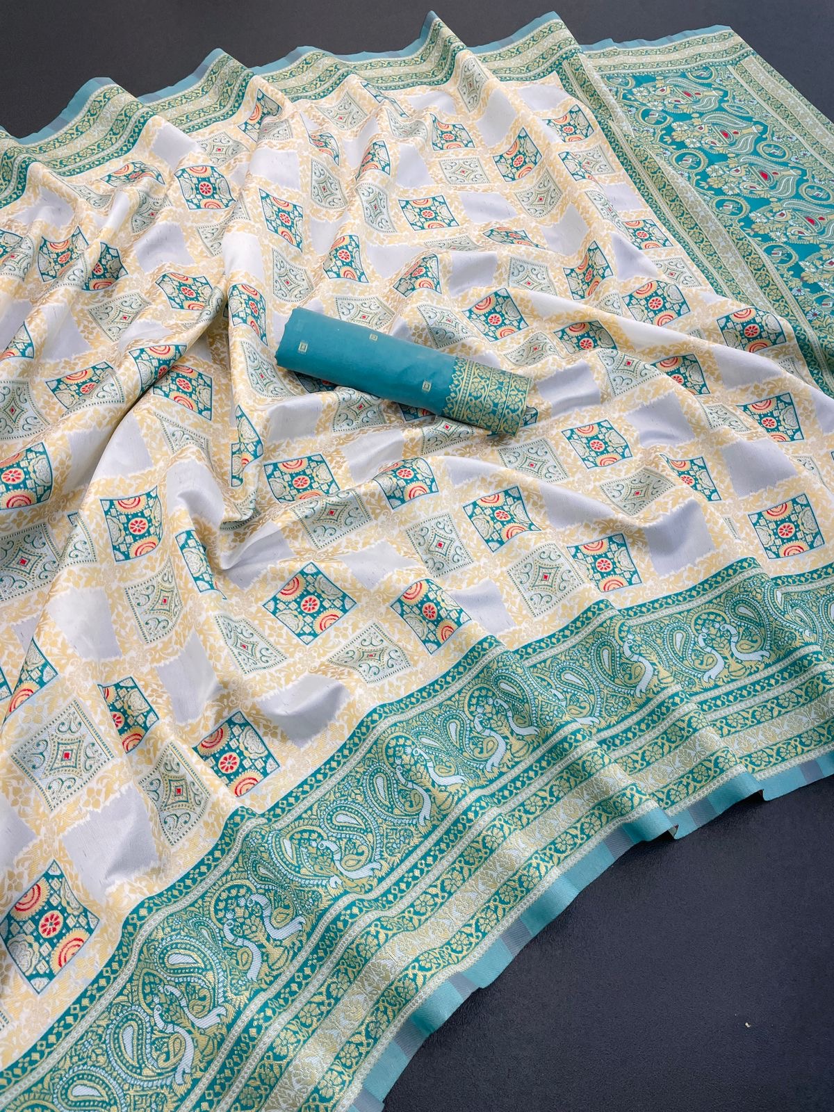 Art Silk Traditional Designer Saree, Cultural Wear for Women, 317 - Saree Ghor Charlotte