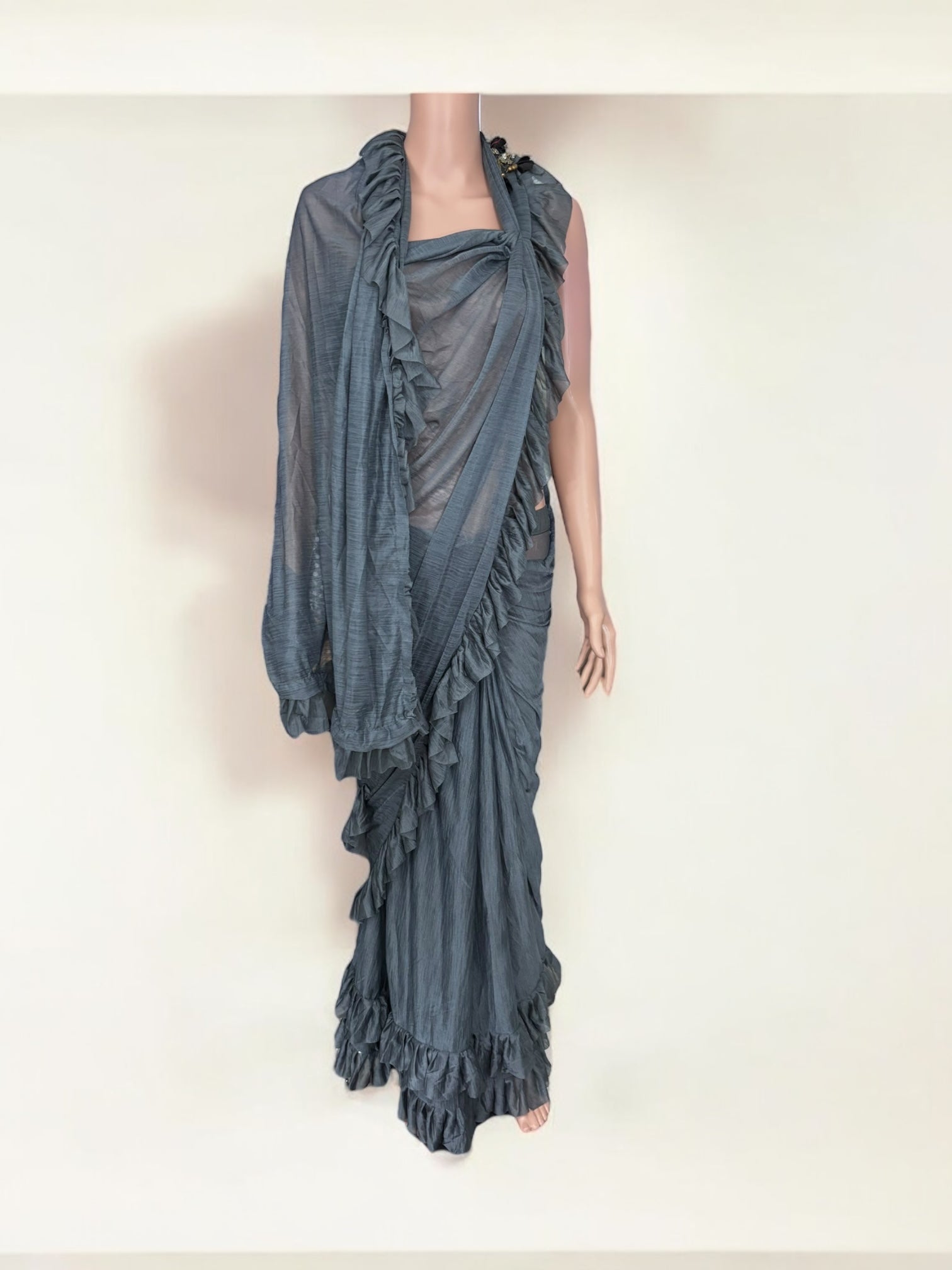Clearance, Traditional Designer Ready To Wear Saree , Cultural Wear for Women, 900 - Saree Ghor Charlotte
