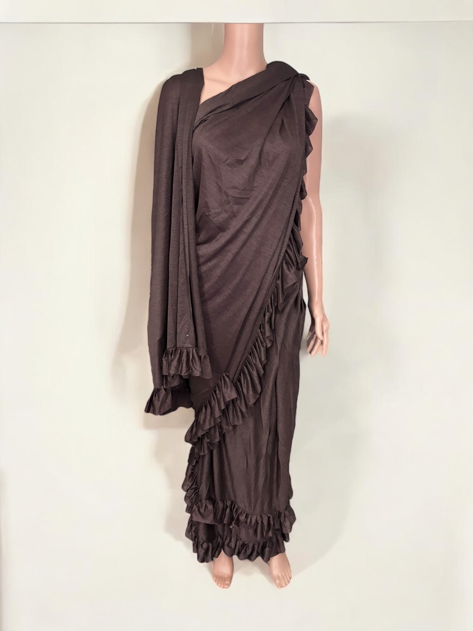 Clearance, Traditional Designer Ready To Wear Saree , Cultural Wear for Women, 901 - Saree Ghor Charlotte