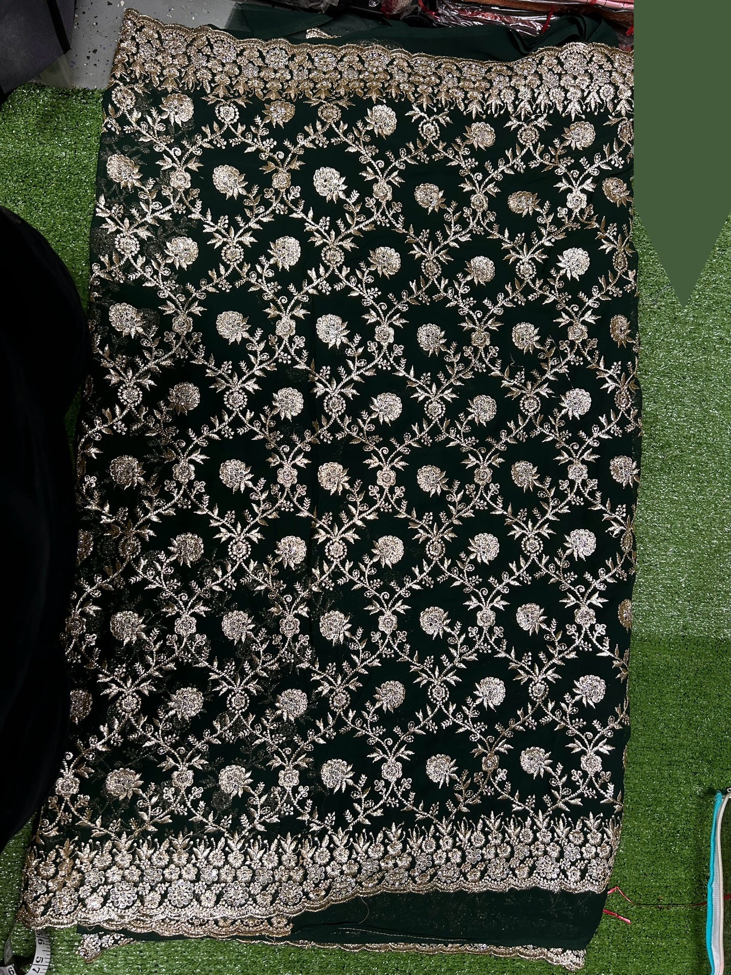 Designer Party Wear Saree- Indian Ethnic Wear for Women - Saree Ghor Charlotte