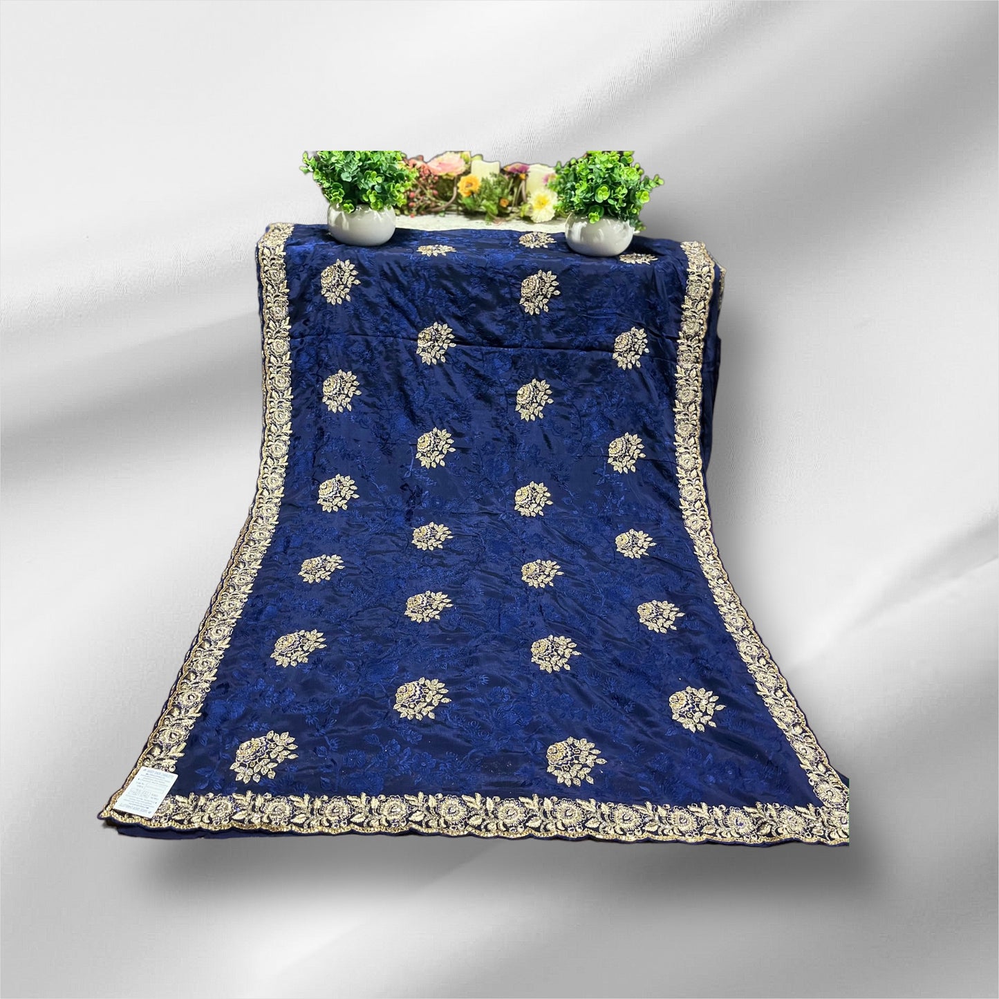 Enchanting Evening: Party Wear Saree- Indian Ethnic Wear for Women - Saree Ghor Charlotte