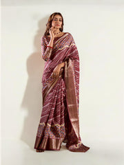 Jamoon Silk Traditional Designer Saree, Cultural Wear for Women, 314 - Saree Ghor Charlotte