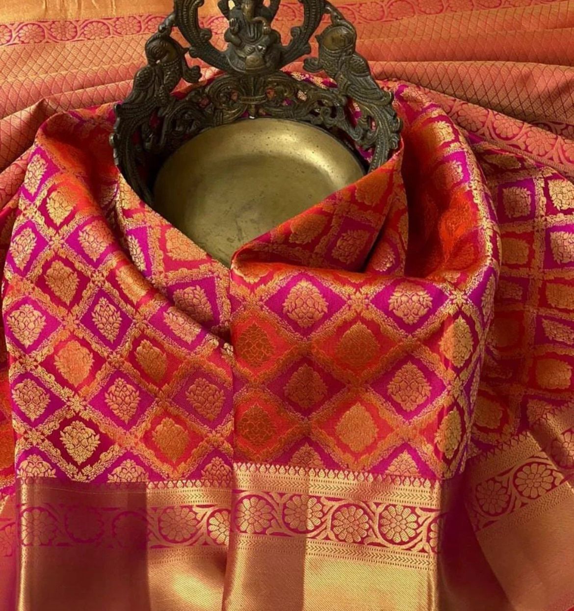 SOFT LICHI SILK Traditional Designer Saree, Cultural Wear for Women, 307 - Saree Ghor Charlotte