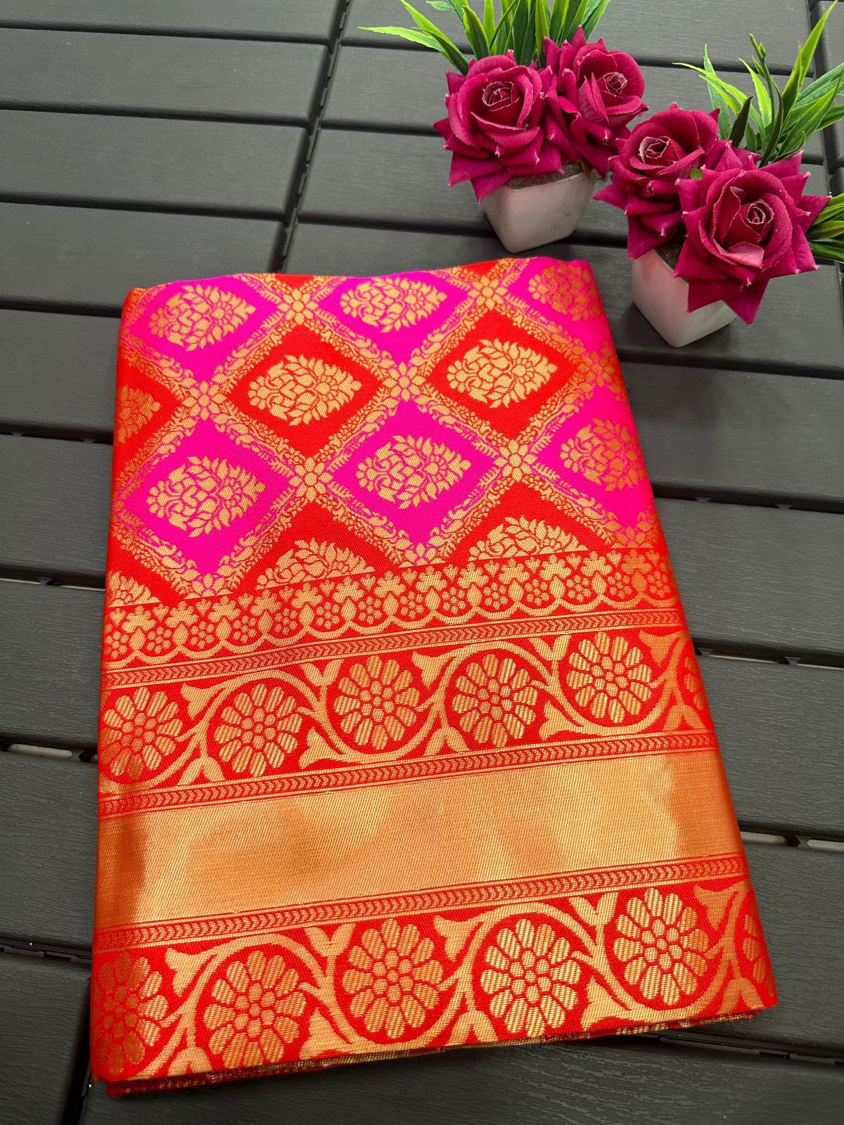 SOFT LICHI SILK Traditional Designer Saree – Ethnic Wear for Women- 307 - Saree Ghor Charlotte