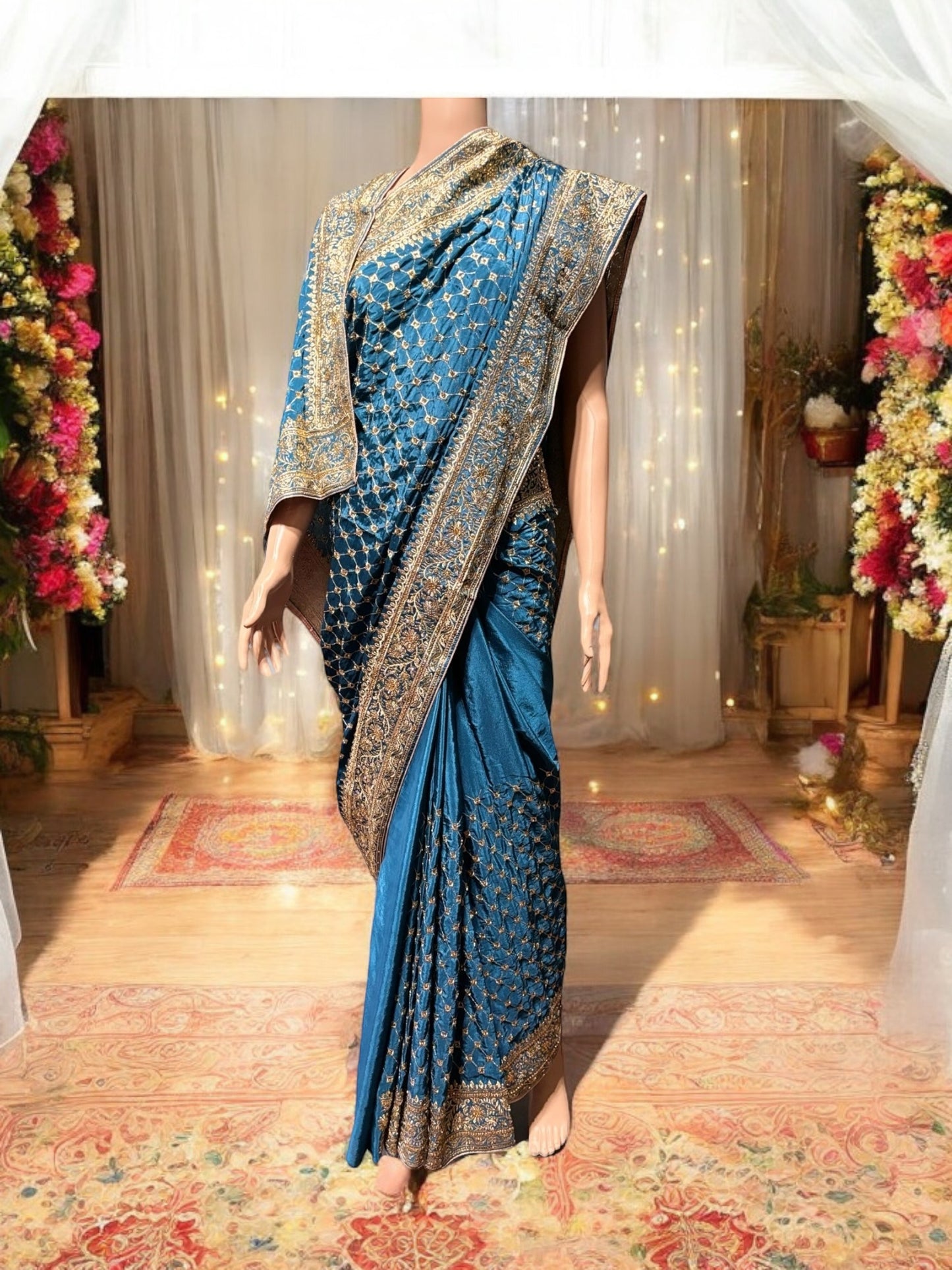 Sublime Simplicity: Traditional Designer Saree- Indian Ethnic Wear for Women - Saree Ghor Charlotte