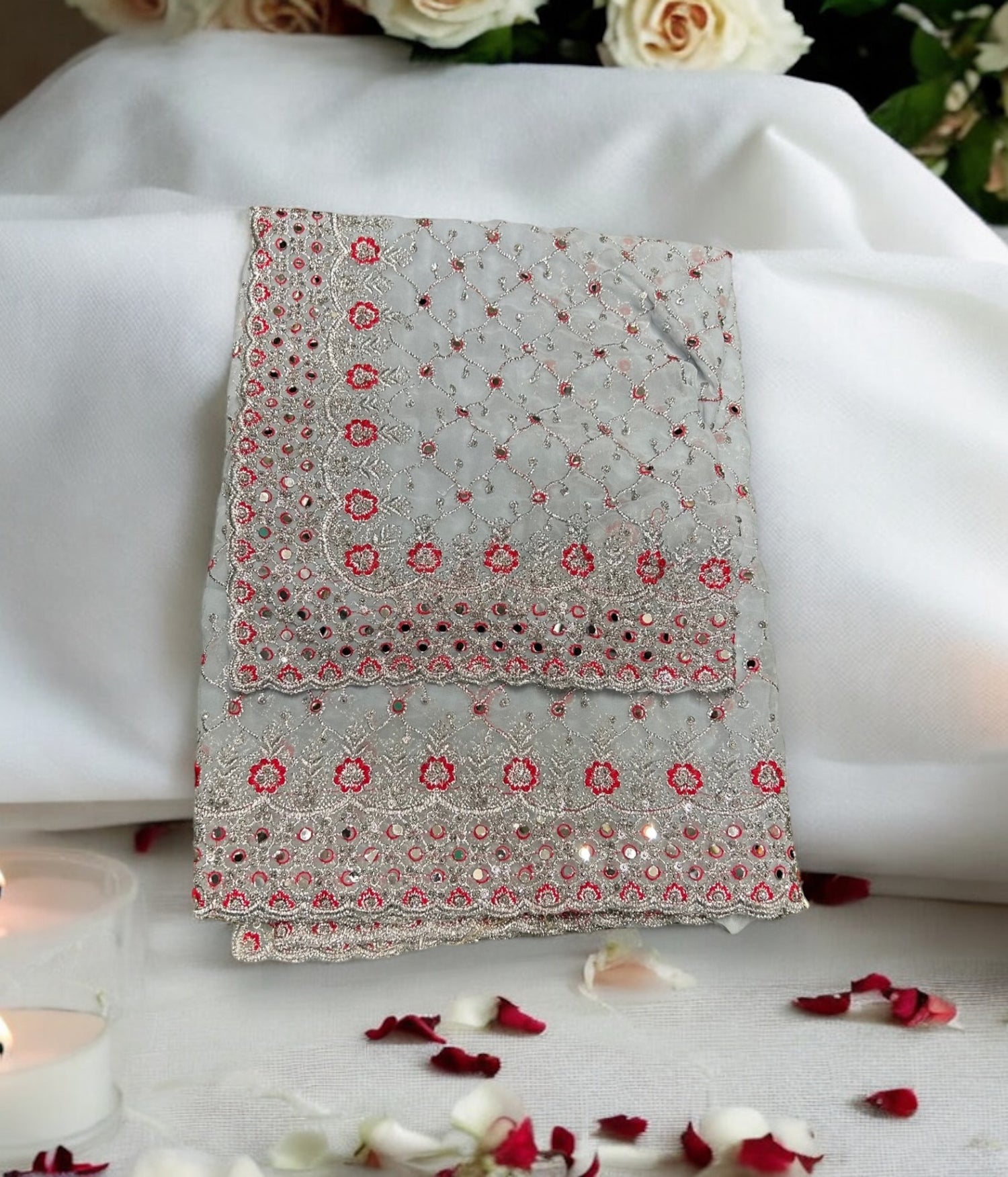 Traditional Designer Party Saree – Indian Ethnic Wear for Women -021 - Saree Ghor Charlotte