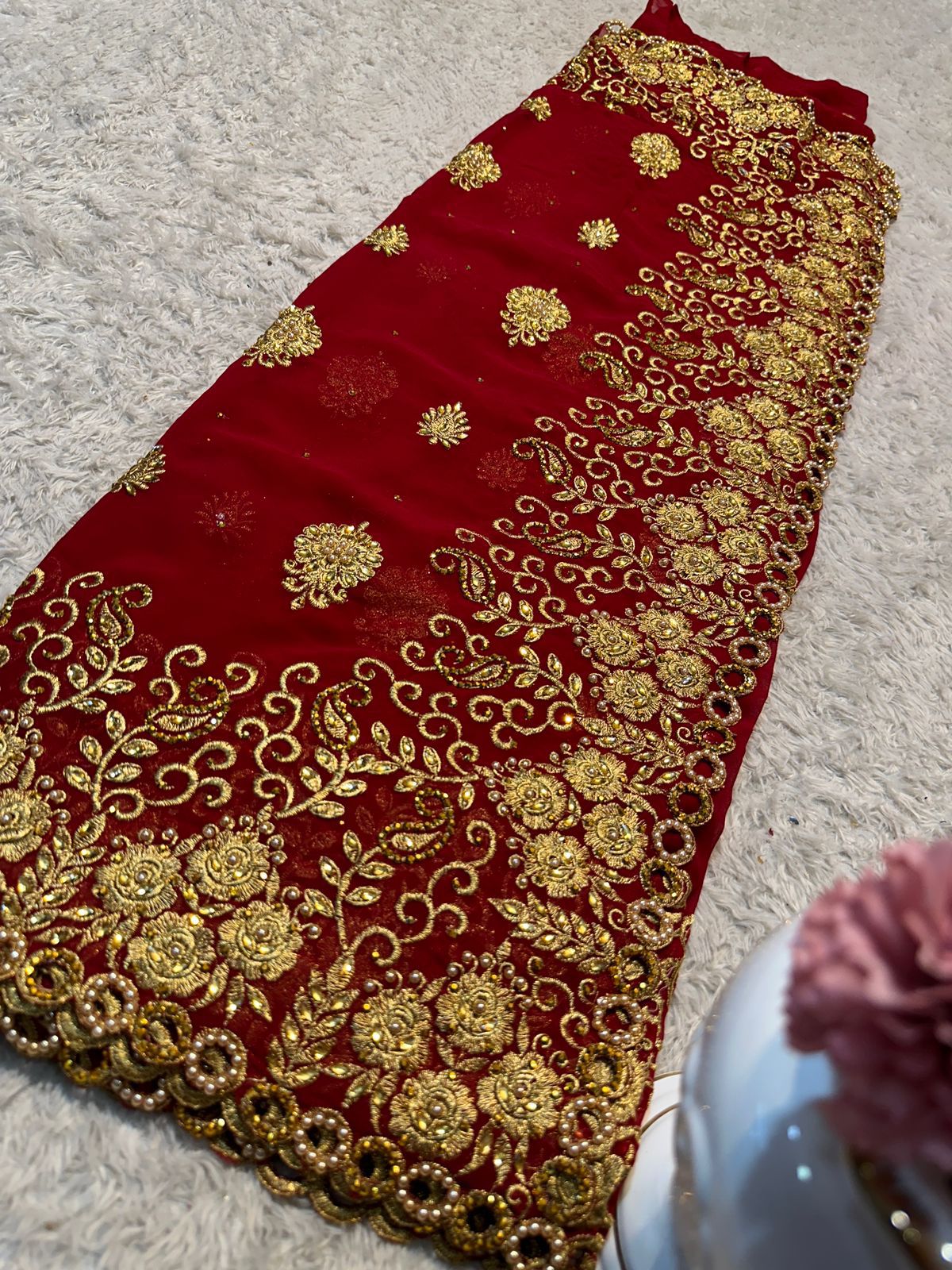 Traditional Designer Saree with Ready Blouse, Elegant Indian Cultural Wear, 014 - Saree Ghor Charlotte