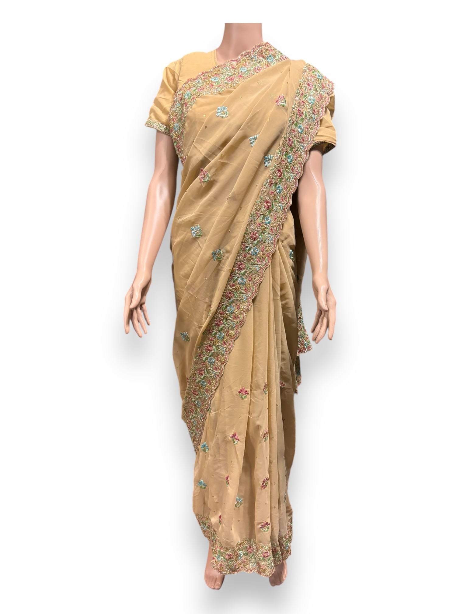 Traditional Designer Saree with Ready Blouse, Elegant Indian Cultural Wear for Women , 012 - Saree Ghor Charlotte