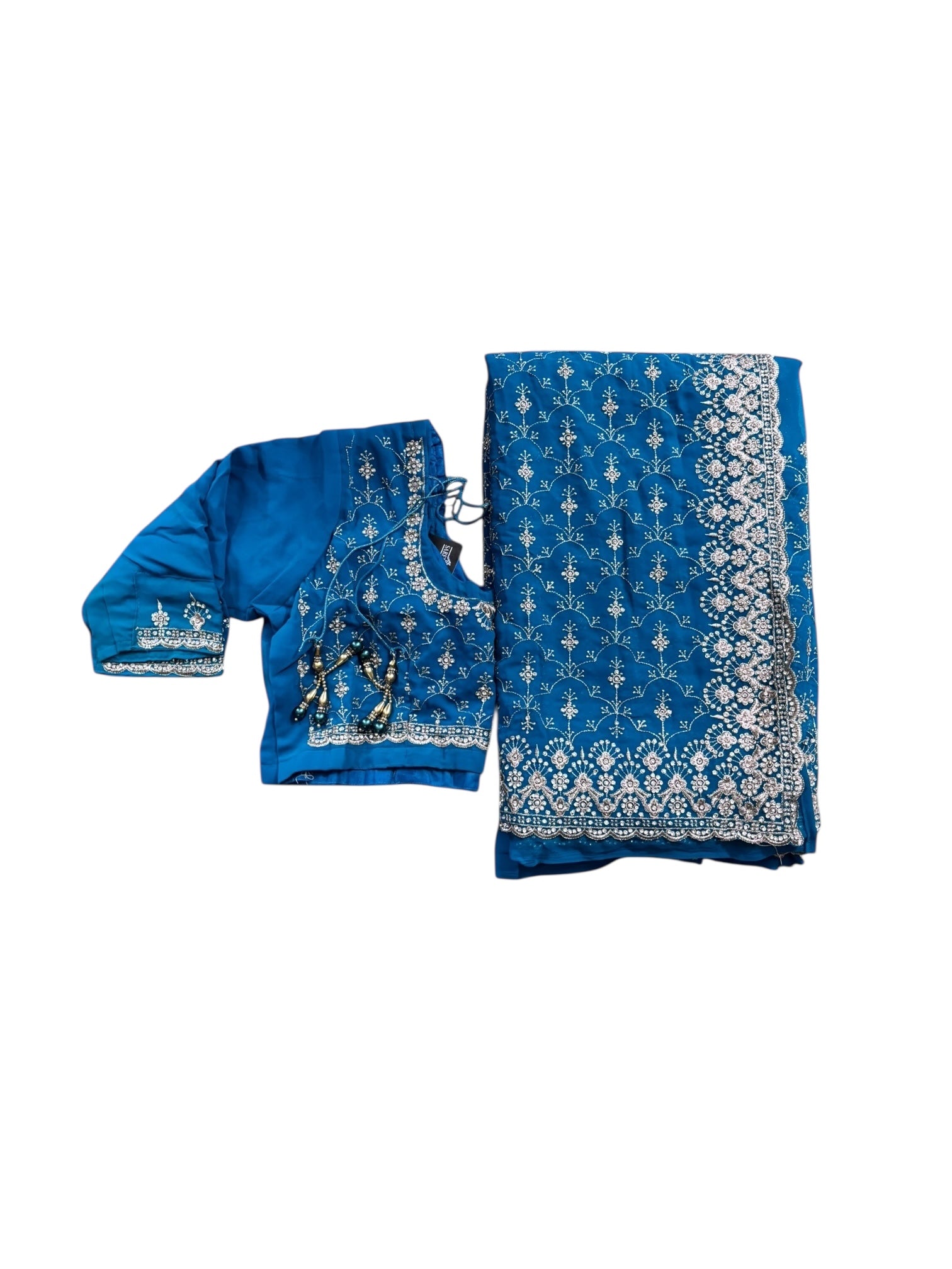 Traditional Designer Saree with Ready Blouse– Cultural Wear for Women, 303 - Saree Ghor Charlotte