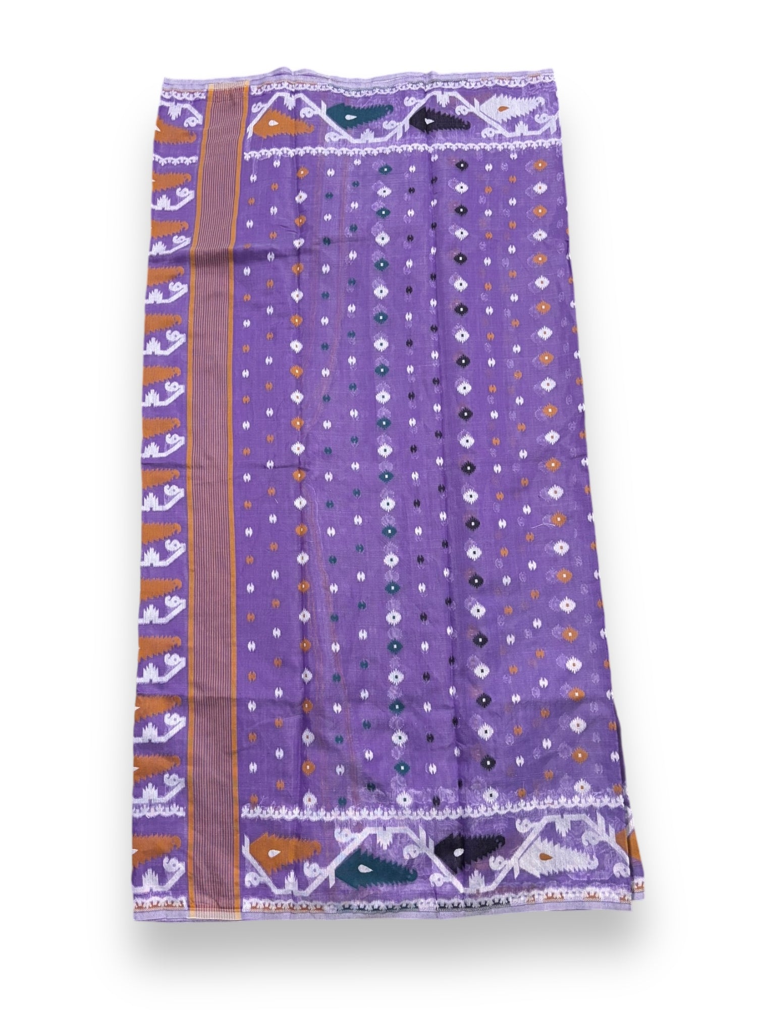 Traditional Dhakai Jamdani Saree For Ethnic Look - Indian Ethnic Wear for Women-07 - Saree Ghor Charlotte