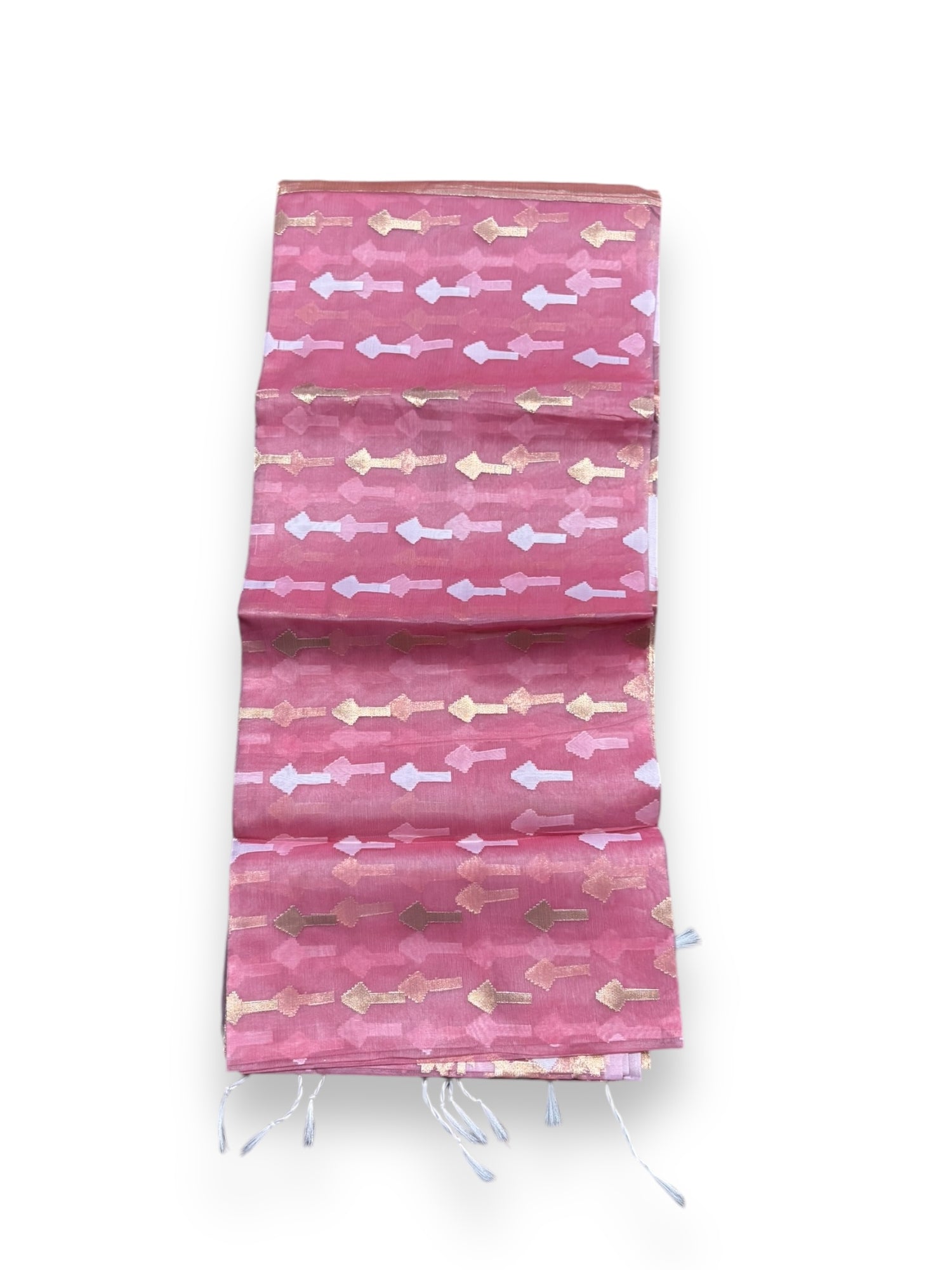 Traditional Organza Masline Jari Jamdani Saree - Indian Ethnic Wear for Women- 03 - Saree Ghor Charlotte
