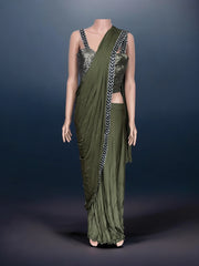 Traditional Ready to Wear Saree with Ready Blouse– Cultural Wear for Women,J4 - Saree Ghor Charlotte