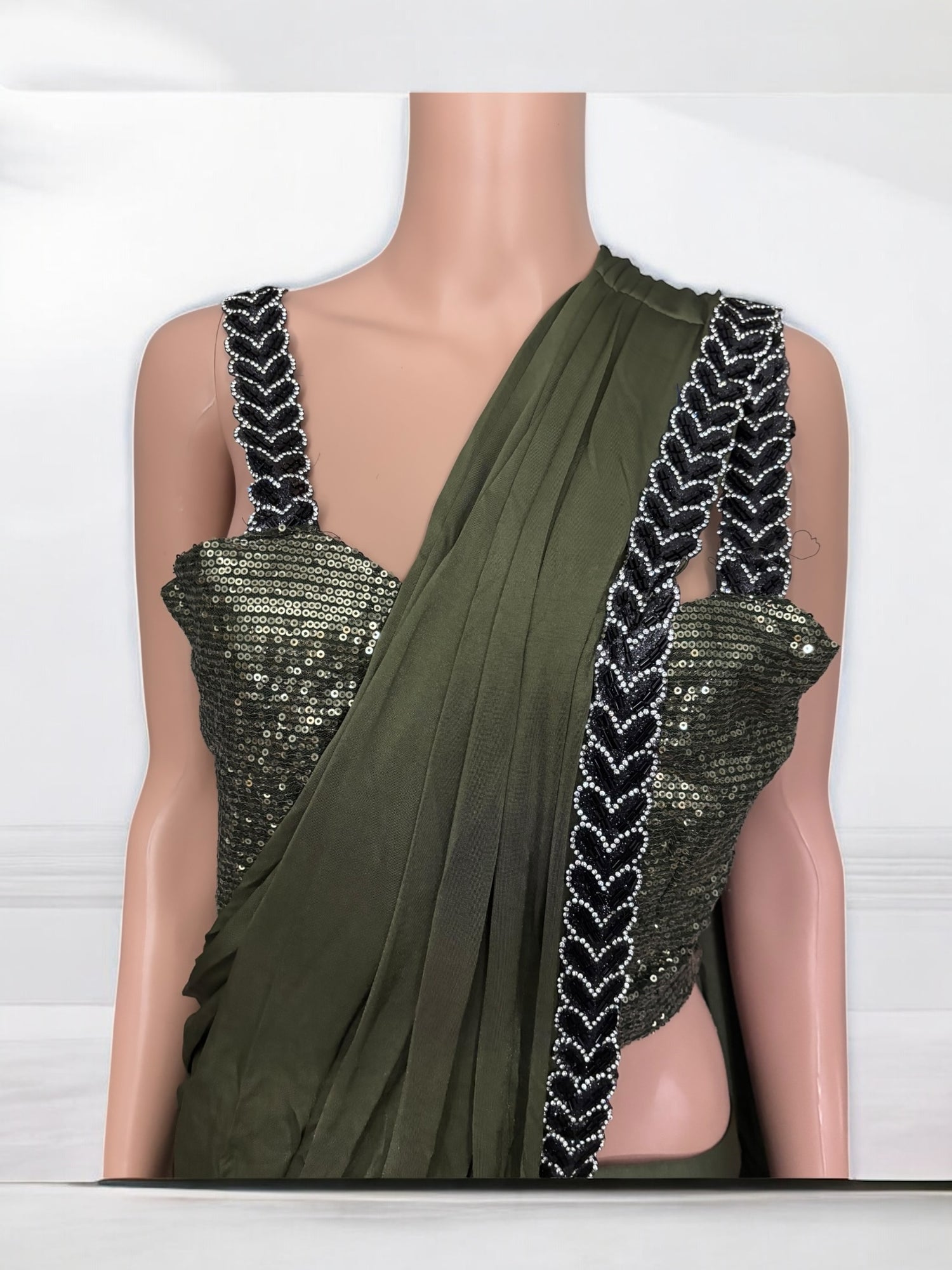Traditional Ready to Wear Saree with Ready Blouse– Ethnic Wear for Women-J4 - Saree Ghor Charlotte