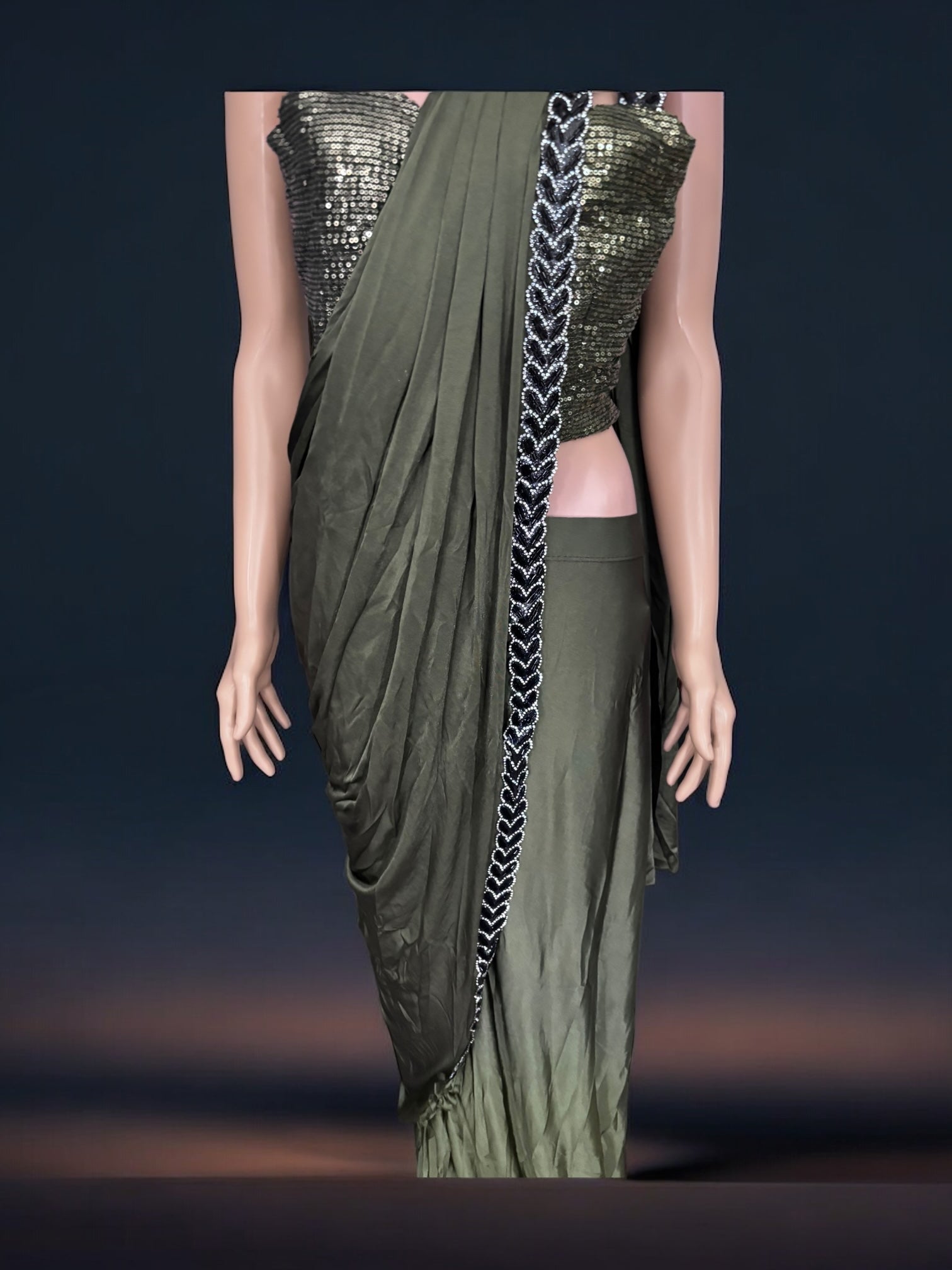 Traditional Ready to Wear Saree with Ready Blouse– Cultural Wear for Women,J4 - Saree Ghor Charlotte