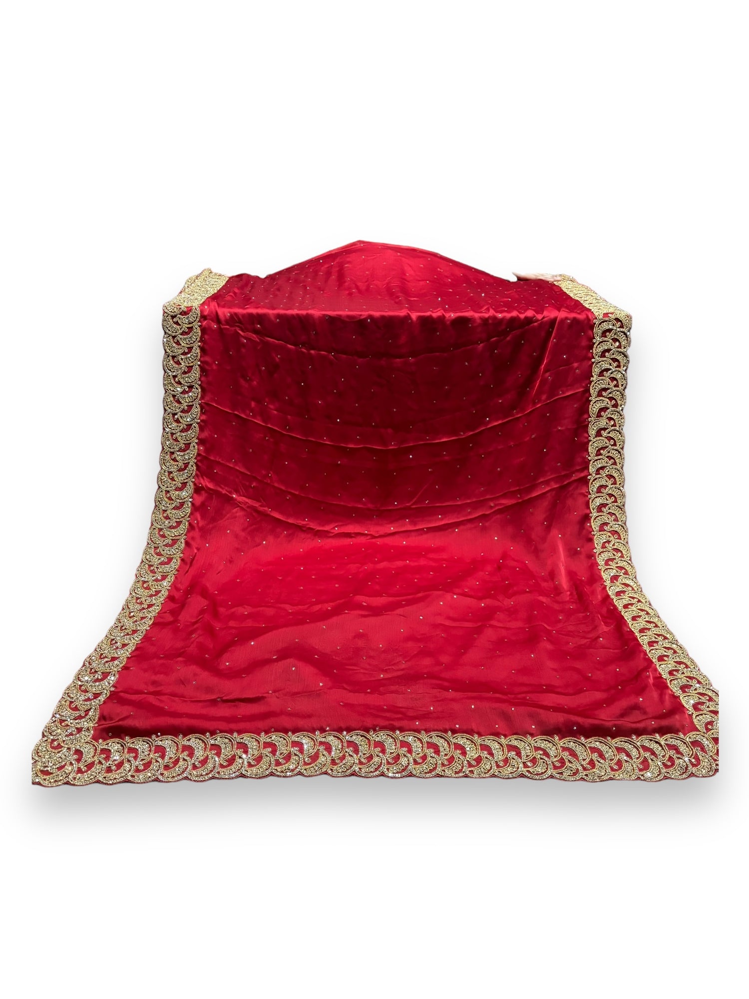 Wine Red- Designer Handwork Saree With Stones- Indian Ethnic Wear for Women - Saree Ghor Charlotte
