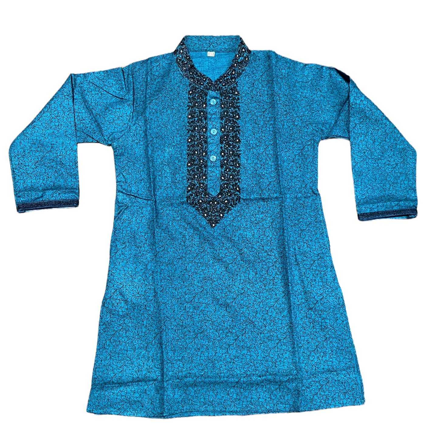 Blue - Classic Comfort: Boys Cotton Kurta - Traditional and Stylish