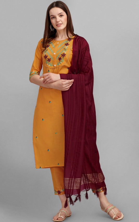 Vredevogel Leena Fancy Ethnic Wear Cotton Printed