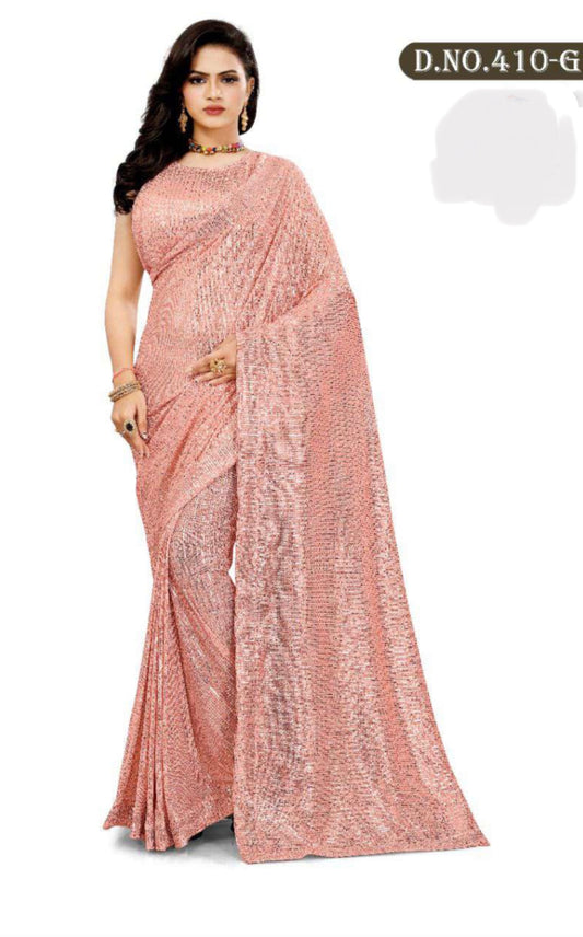 Fancy Party Wear Saree - All Over Work - with Ready Blouse