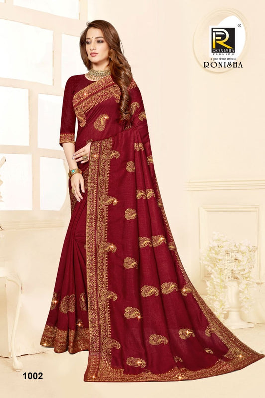 Ronisha Agrima - Festive Wear Vichitra Silk Saree -1002