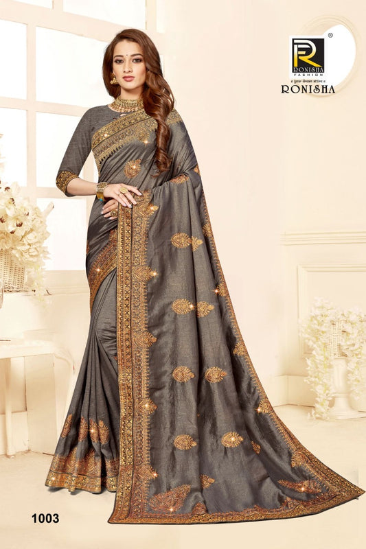 Ronisha Agrima - Festive Wear Vichitra Silk Saree -1003