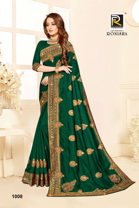 Ronisha Agrima - Festive Wear Vichitra Silk Saree -1008