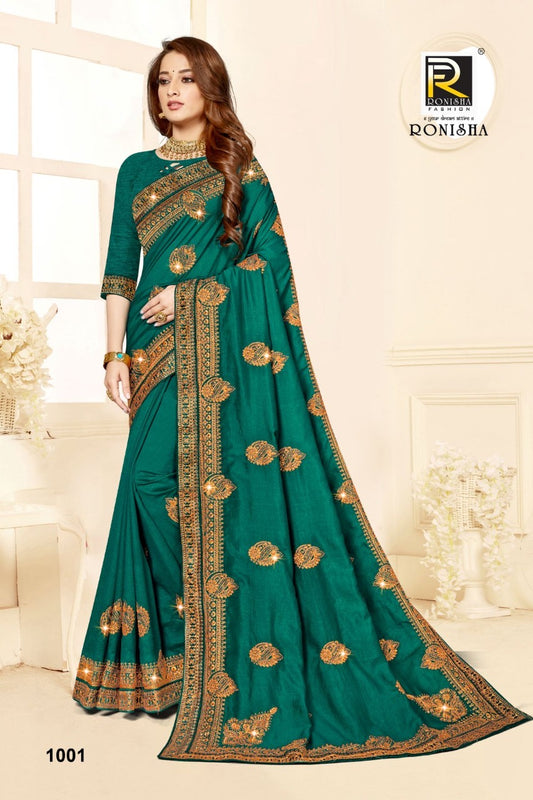 Ronisha Agrima - Festive Wear Vichitra Silk Saree -1001