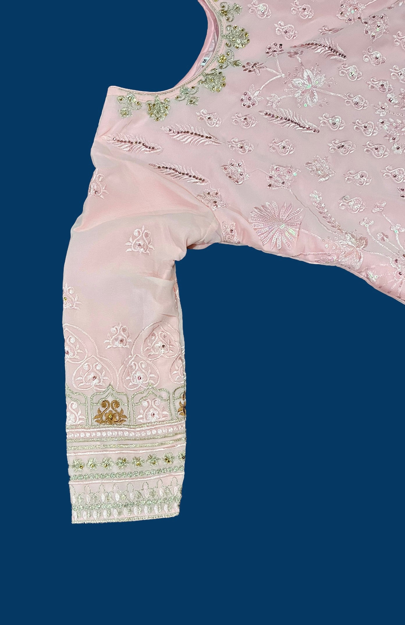 Pink Georgette Suit with Beautiful Embroidery Work