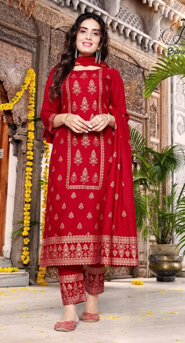 Banwery Parishi Nx - Rayon Salwar Kameez: Stylish and Comfortable Ethnic Wear