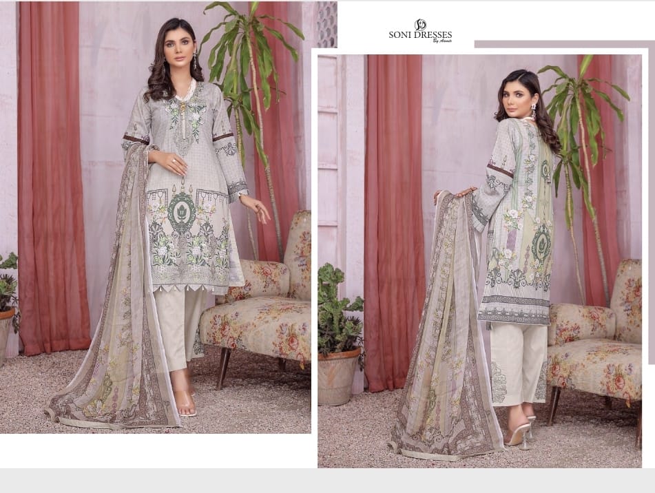 Timeless Embroidered Soni Brand Pakistani Dress -04