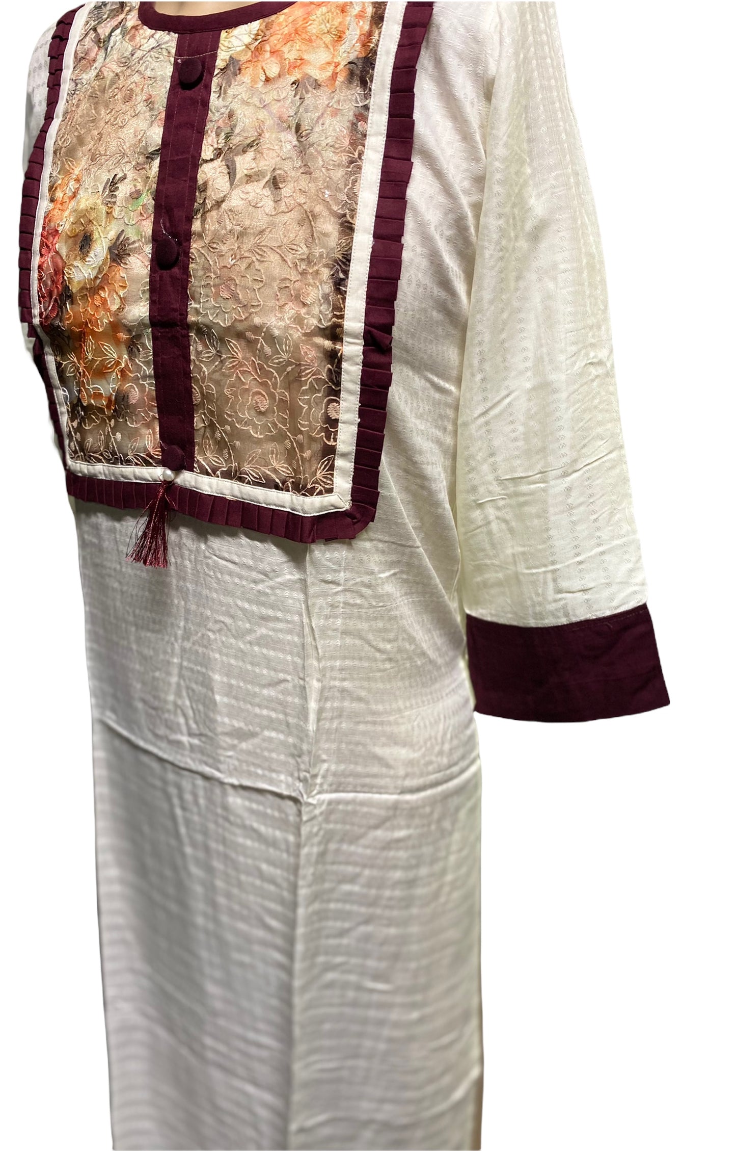 Fashionable Cotton Long Sleeve Fancy Salwar Kameez