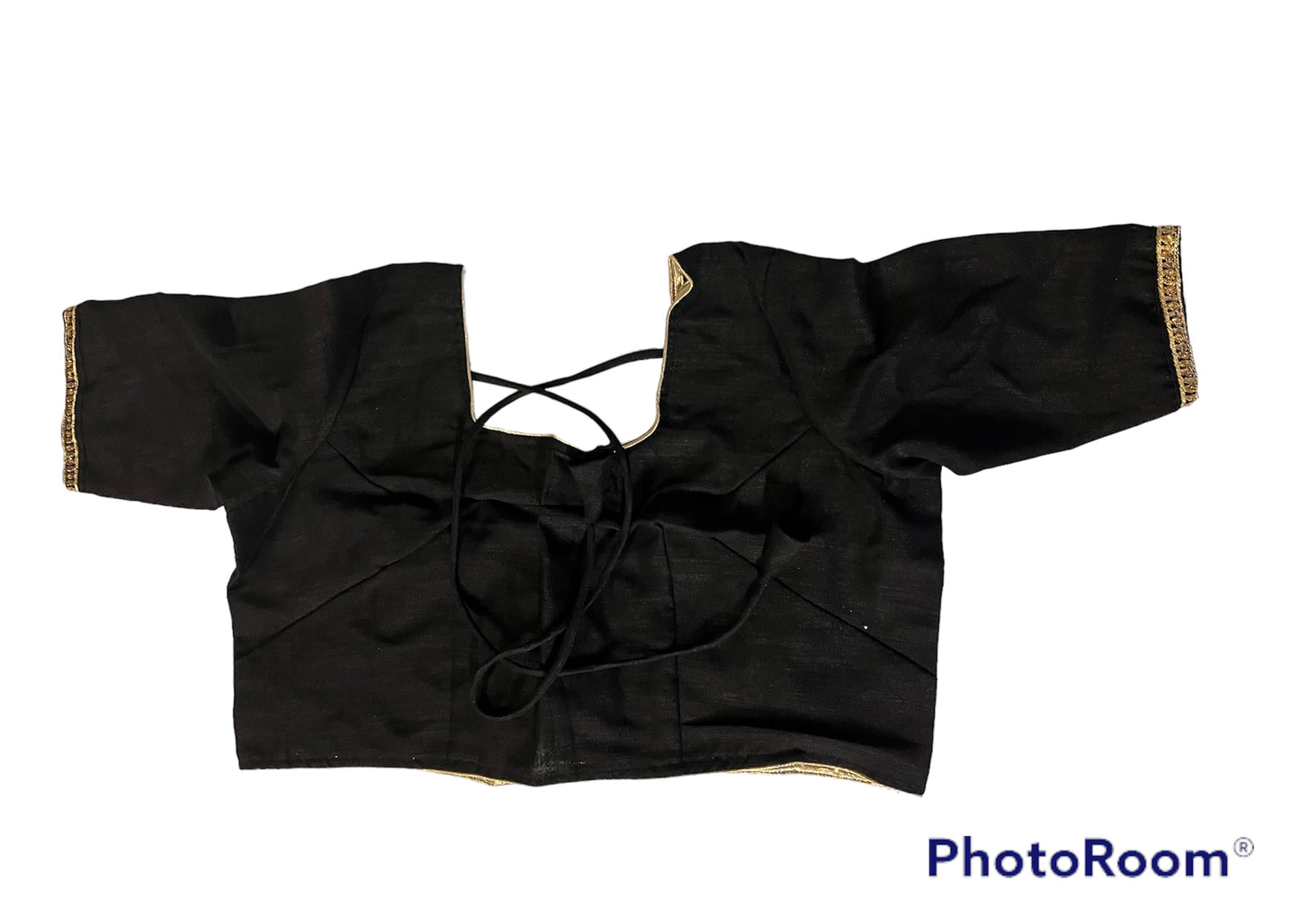 Modern Royalty: Black Vichitra Silk Wedding Wear Saree Set with Stitched Blouse