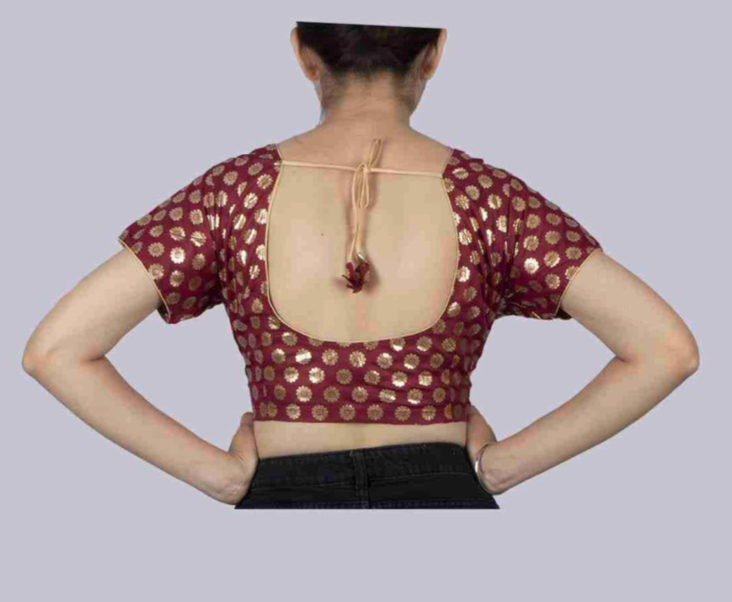 Traditional Ready Made Blouse for Saree, Cultural Wear for Women, 101 - Saree Ghor Charlotte