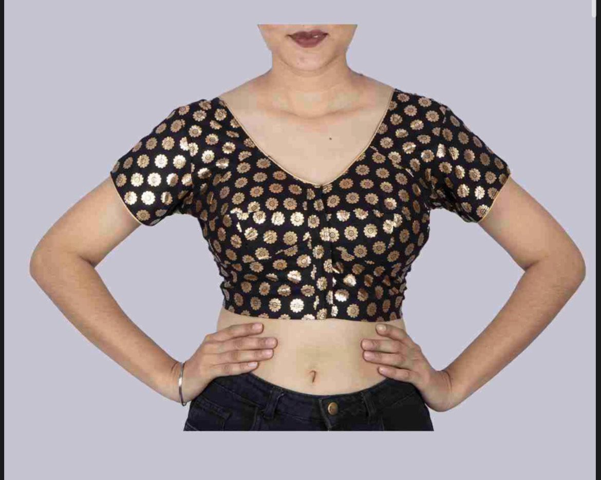 Traditional Ready Made Blouse for Saree, Cultural Wear for Women, 10e4 - Saree Ghor Charlotte