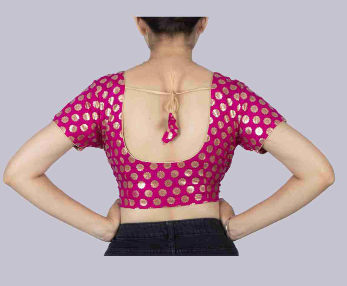 Traditional Ready Made Blouse for Saree, Cultural Wear for Women, 102 - Saree Ghor Charlotte