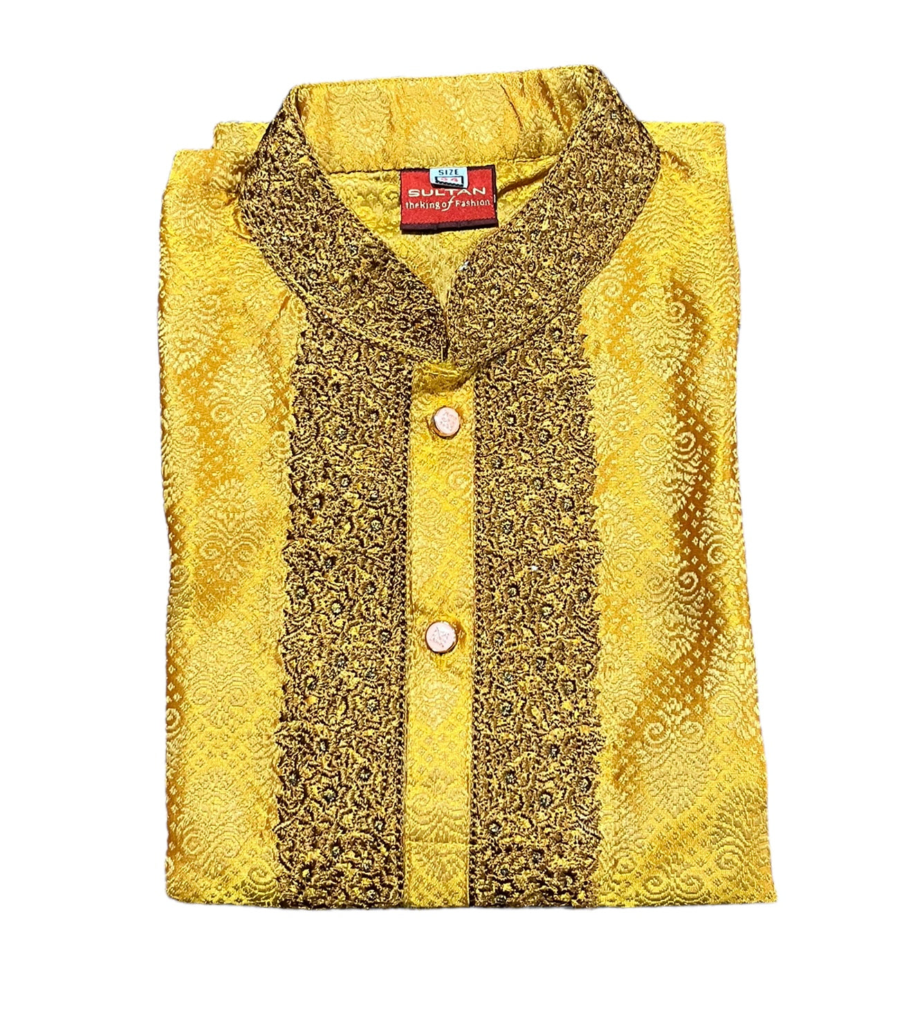 Traditional boys Kurta Punjabi by Saree Ghor Charlotte for ages 2-3, featuring classic ethnic design and vibrant fabric.